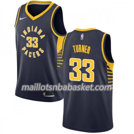Maillot Homme Indiana Pacers Myles Turner 33 Nike 2017-18 Navy Swingman